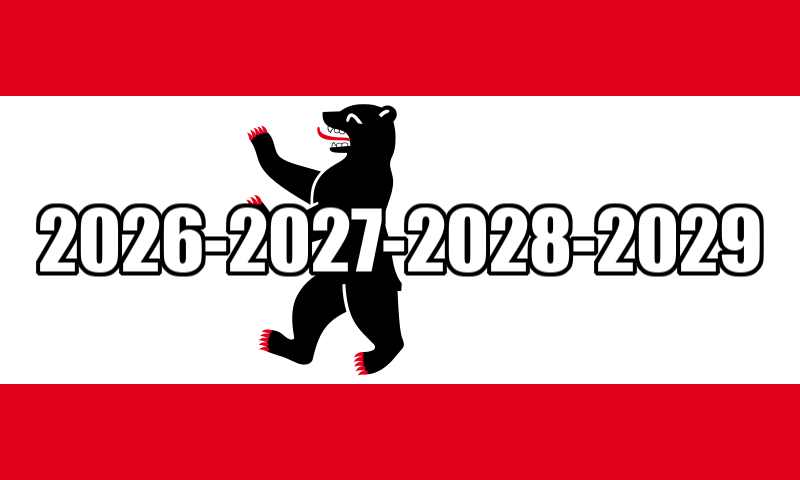 Шкільні канікули у Берліні 2026-2027-2028-2029