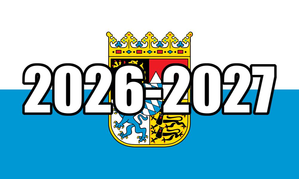 Школьные каникулы в Баварии 2026-2027