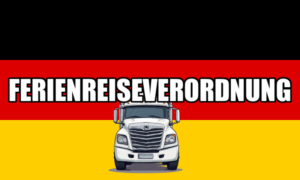 Ограничения для грузовиков в Германии в сезон летних каникул Ferienreiseverordnung